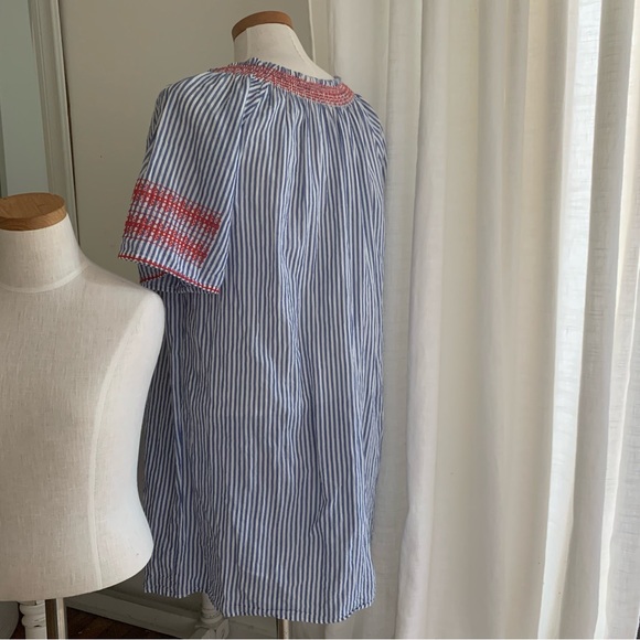 J Crew Blue Stripe Swim Coverup - Picture 3 of 7